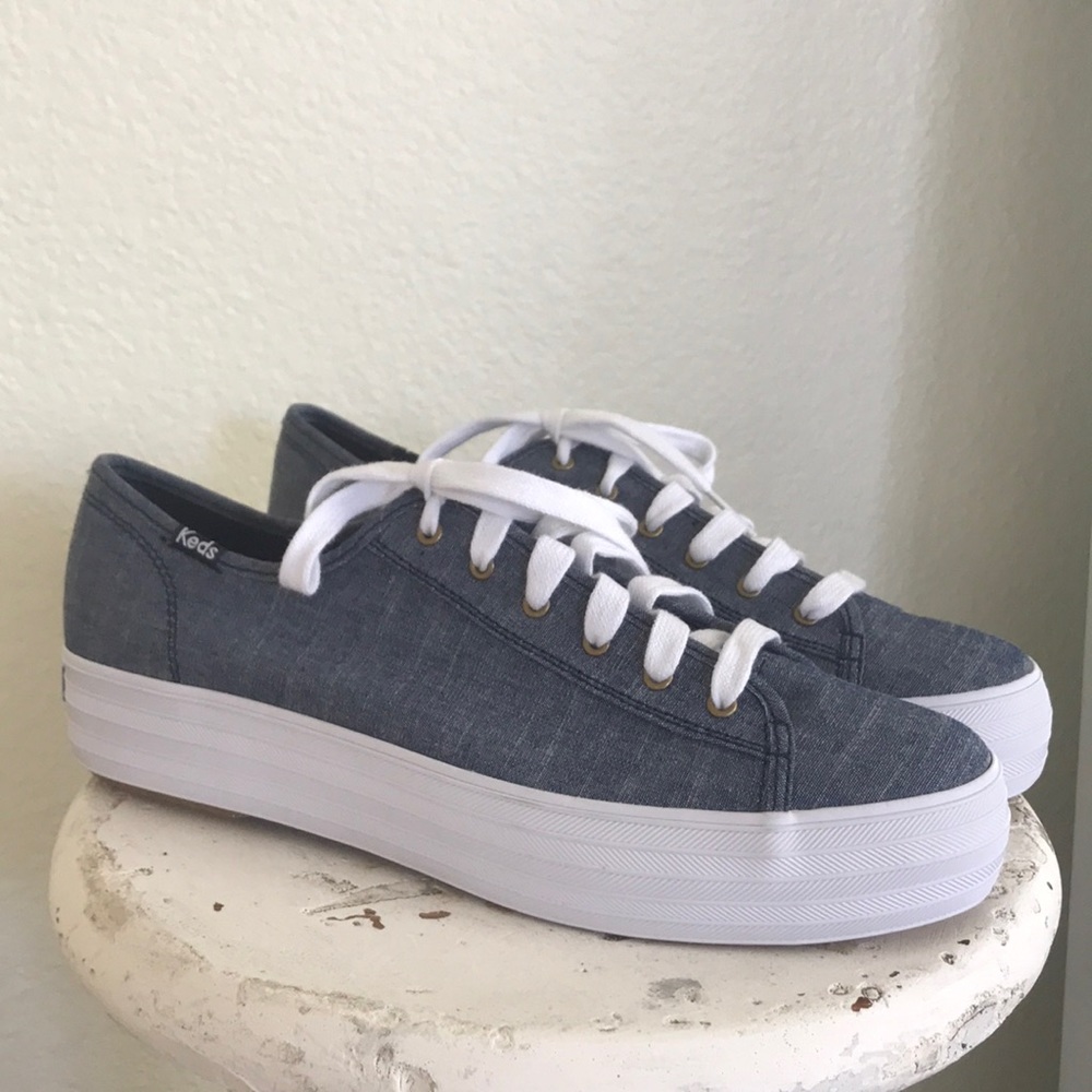 Keds chambray tennis shoes size 10